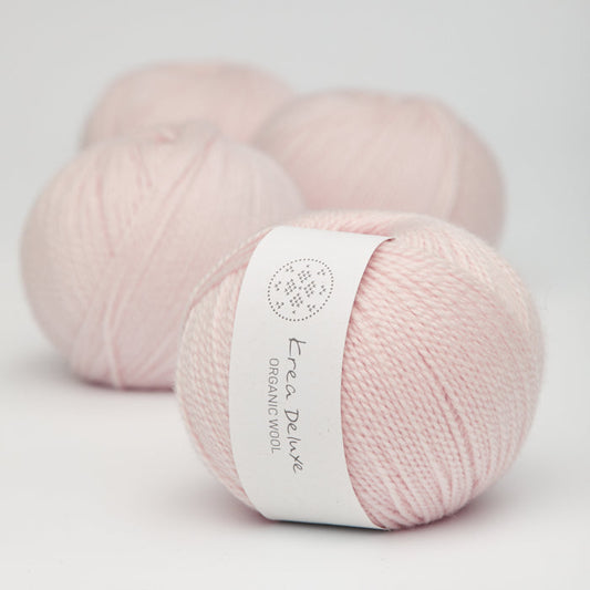 Krea Deluxe Organic Wool 1 farve 11 lys rosa