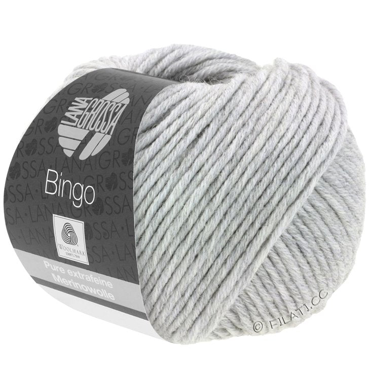 Lana Grossa Bingo farve 01 lys gråmeleret