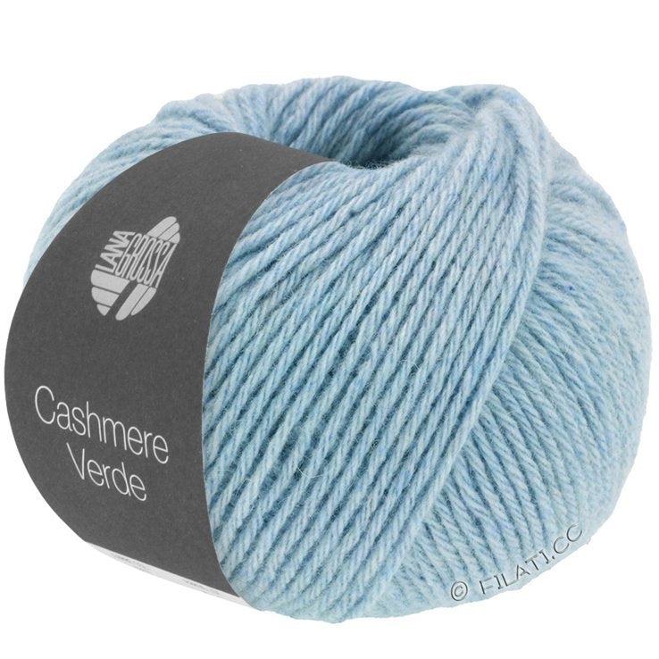 Lana Grossa Cashmere Verde farve 16 lys blå