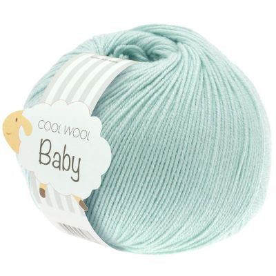 Lana Grossa Cool Wool Baby farve 257 Lys turkis