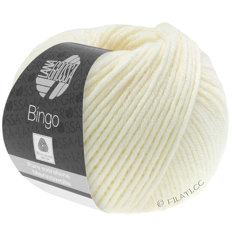 Lana Grossa Bingo farve 05 - råhvid