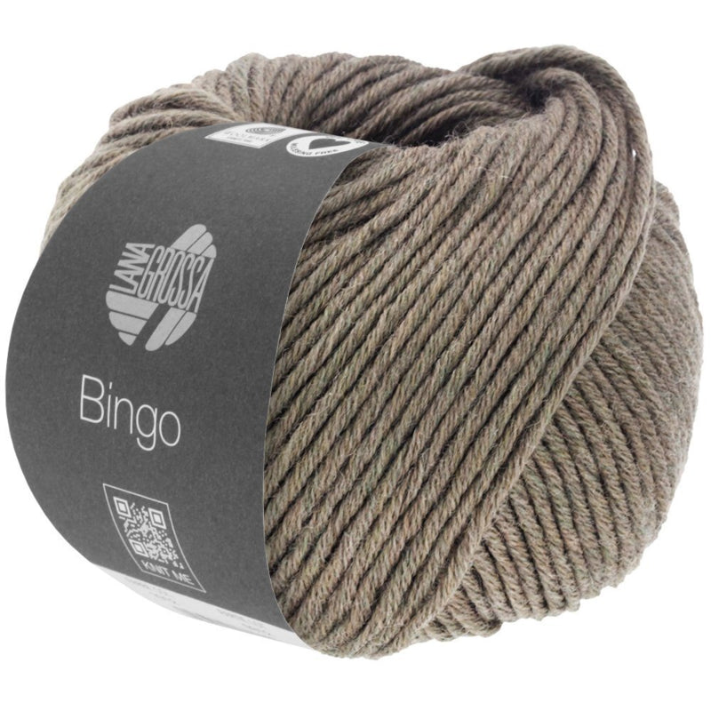 Lana Grossa Bingo farve 1022 - gråbrun meleret