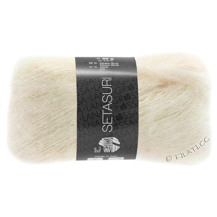 Lana Grossa SetaSuri farve 02 Creme