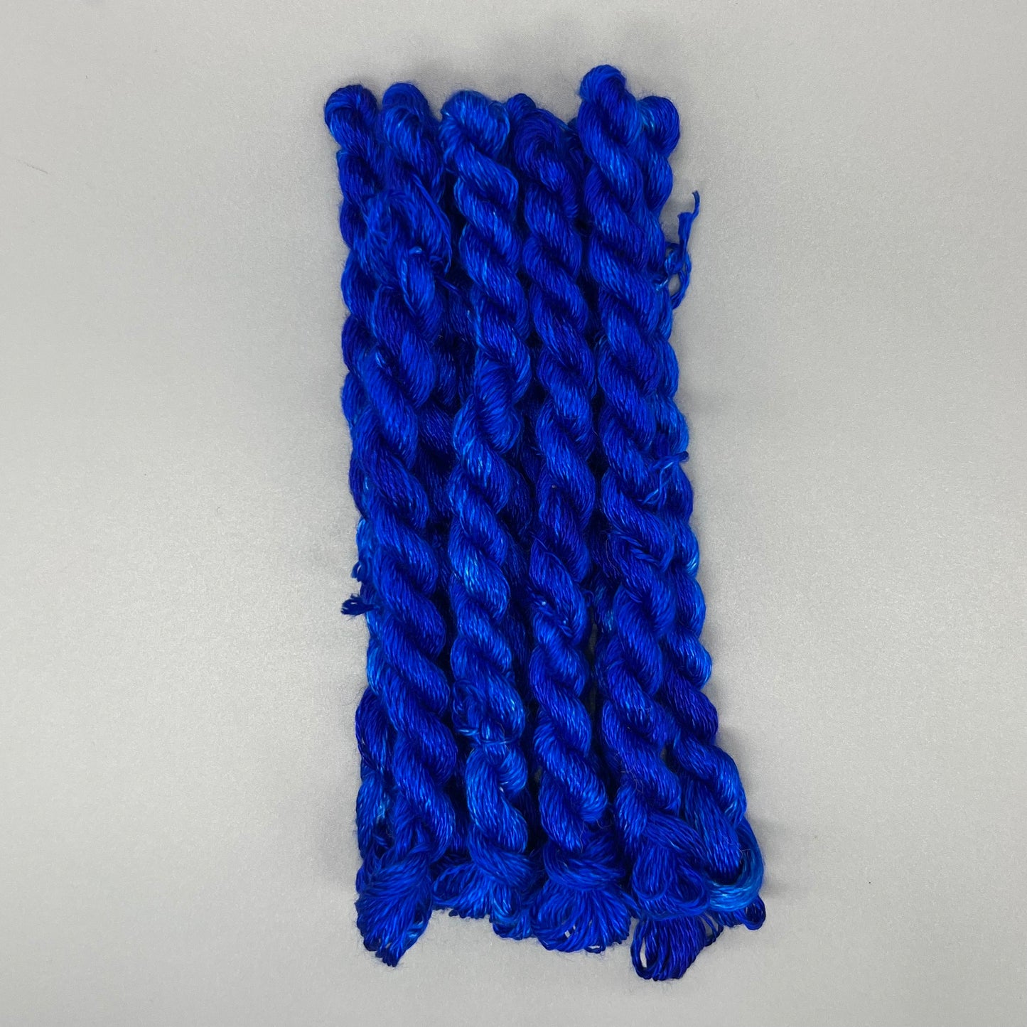 Garn Fra Køge Håndfarvet Broderigarn, Silke - Kobolt