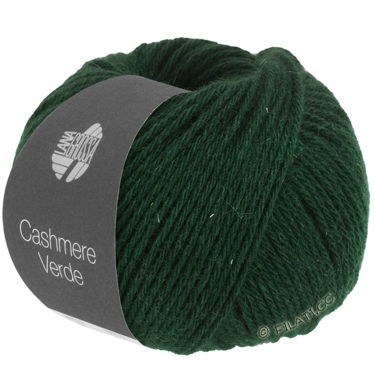 Lana Grossa Cashmere Verde 14 - Mørk Grøn