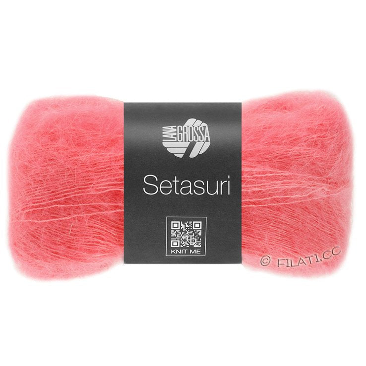 Lana Grossa Setasuri farve 68 - Hindbær