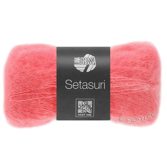 Lana Grossa Setasuri farve 68 - Hindbær