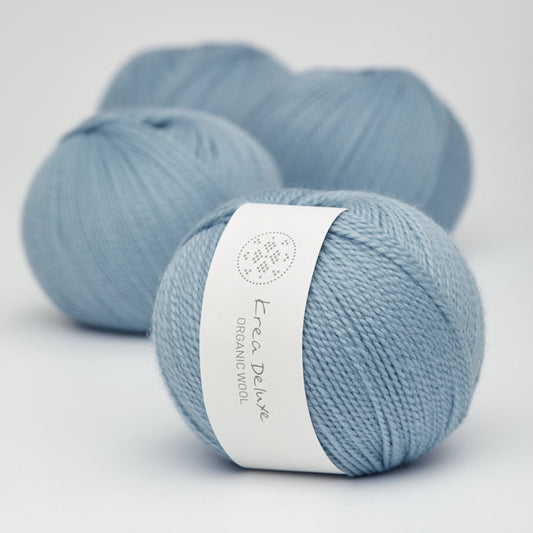 Krea Deluxe Organic wool 1 farve 22 lyseblå