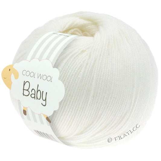 Lana Grossa Cool Wool Baby 207 Hvid