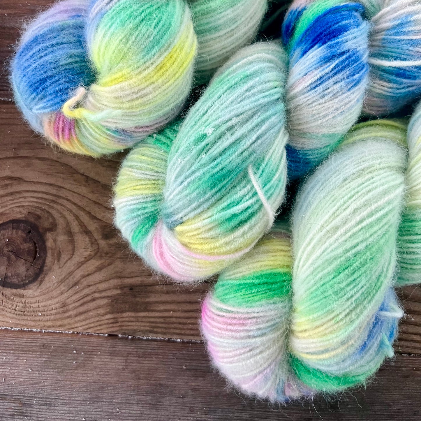 Garn fra Køge håndfarvet Alpaca Fluff