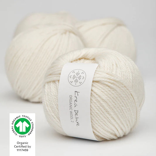 Krea Deluxe Organic Wool 2 - 01 Naturhvid