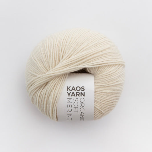 Kaos Yarn Organic Soft Merino - 1001 Natural