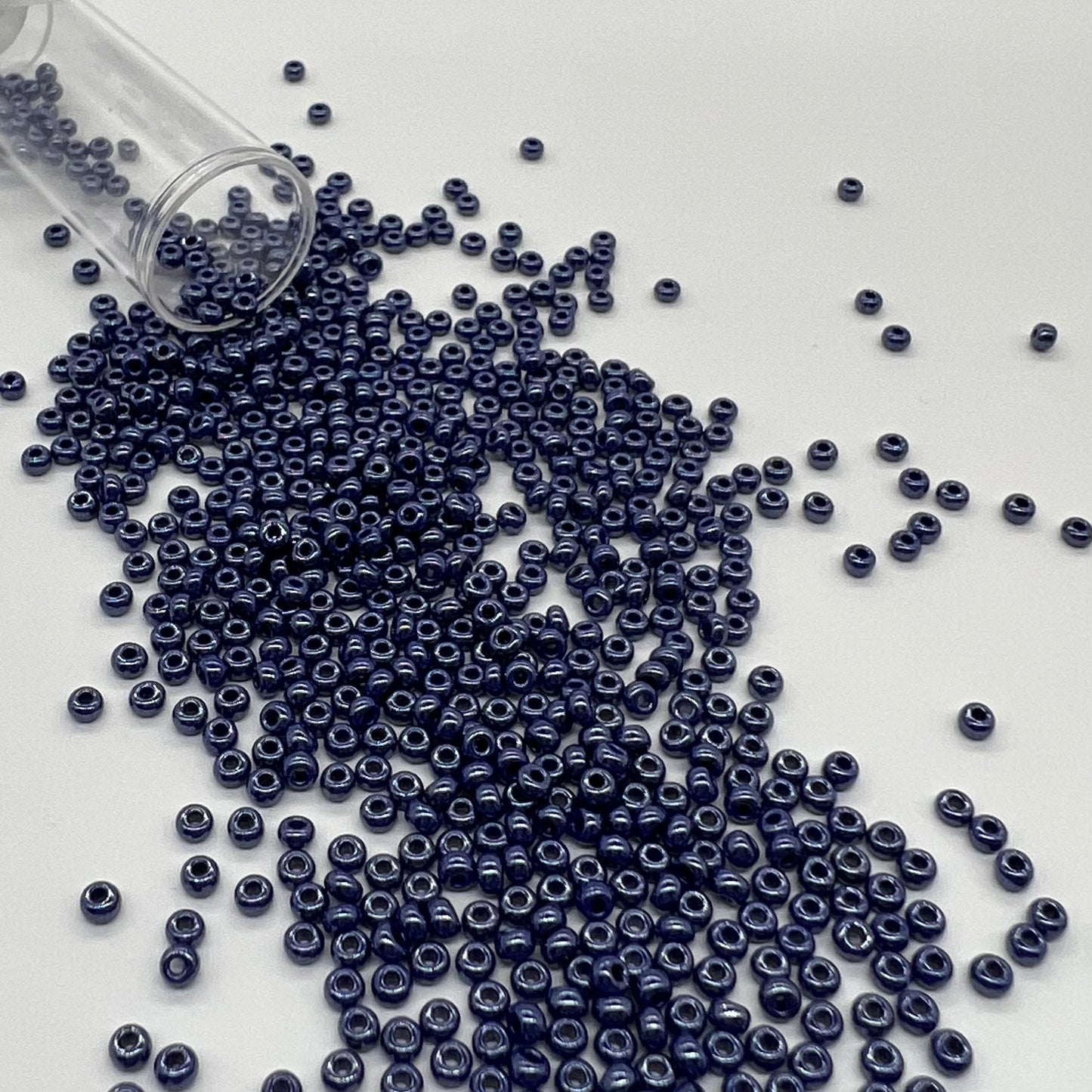Seed Beads Pearl 9/0 - 6010 Mørkeblå