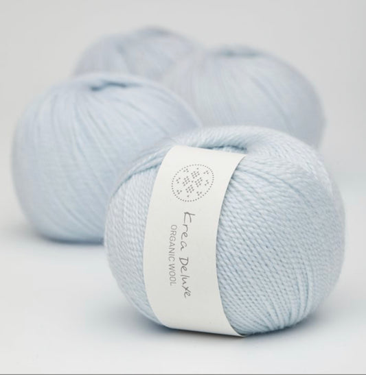 Krea Deluxe Organic Wool 1 - 20 Isblå
