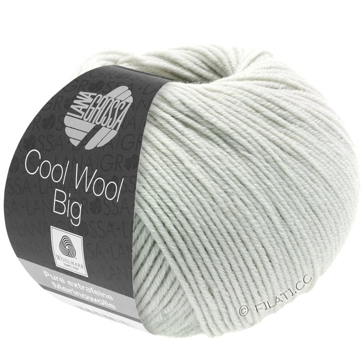 Lana Grossa Cool Wool Big - 1002 Hvidgrå