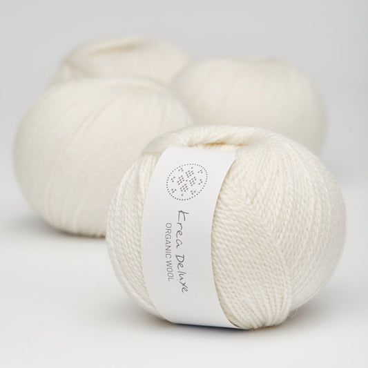 Krea Deluxe Organic Wool 1- 01 Hvid